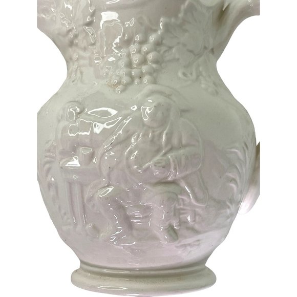 Vintage Spode England Porcelain Old English Tavern Pitcher K1256 Bone China Nice - Picture 5 of 8